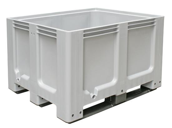 Grote container voor koelhuizen, inhoud 610 l, grijs, 3 sleden  ZOOM