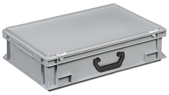 Euronorm-koffer, grijs, HxLxB 165x600x400 mm