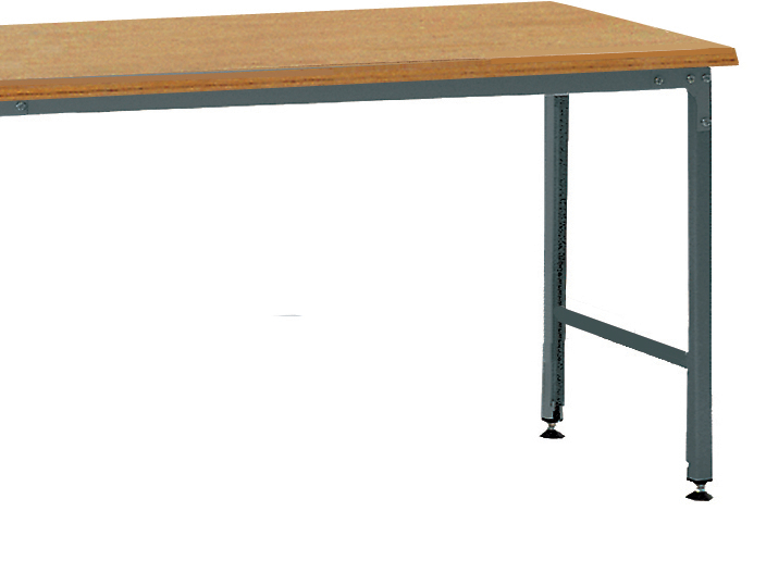 Aanbouwtafel voor montagetafel met licht frame, breedte x diepte 2000 x 750 mm, plaat beuken