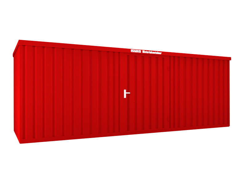 Säbu Gelakte materiaalcontainer FLADAFI® met houten vloer