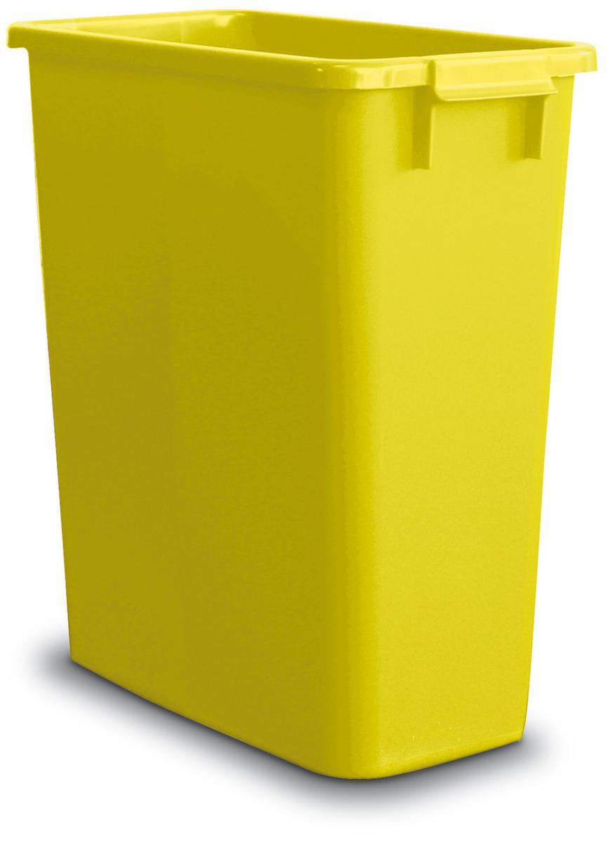 Multifunctionele container die in elkaar kan worden gestapeld, geel, 60 l, rechthoekig  ZOOM