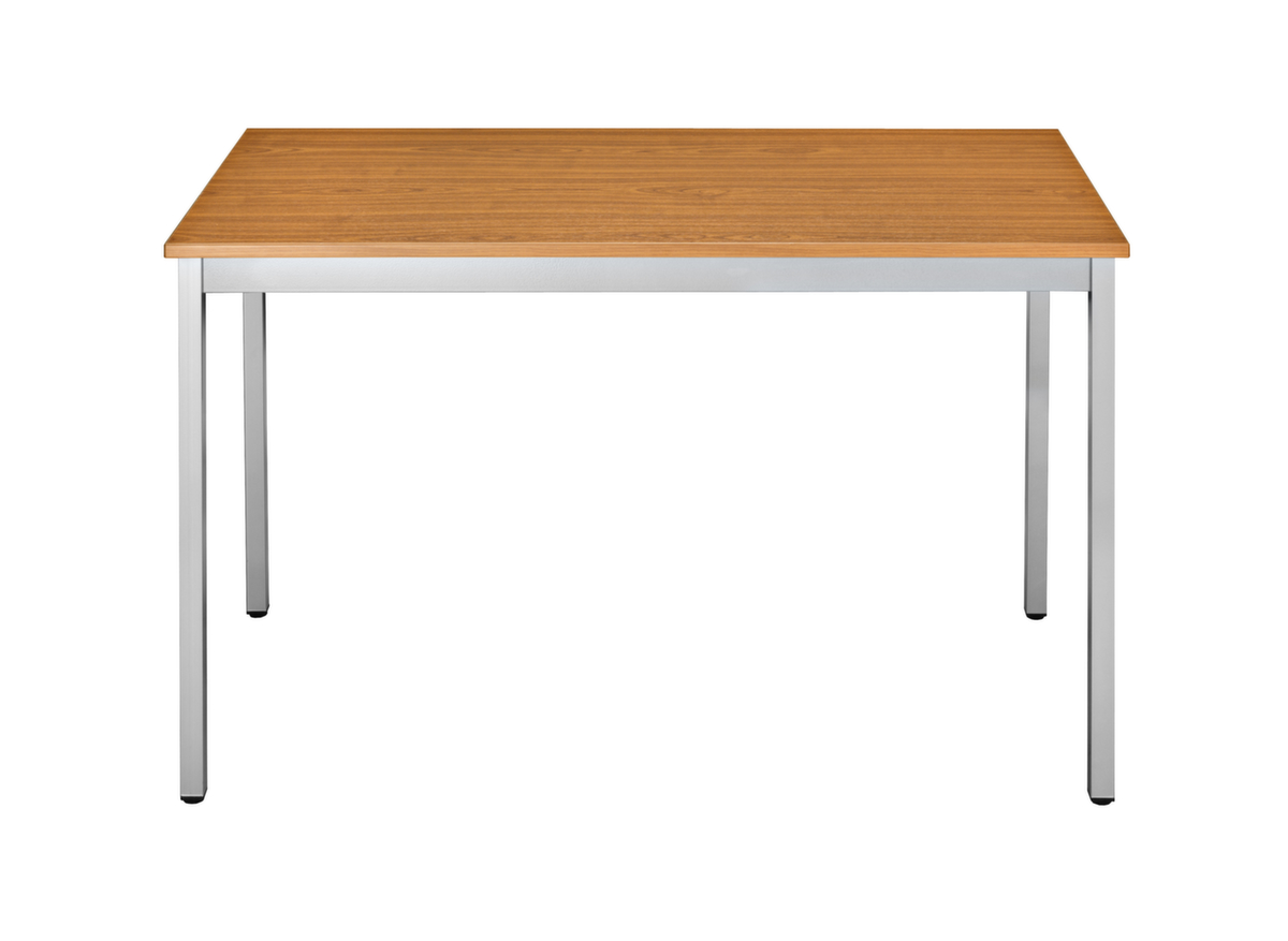 Rechthoekige multifunctionele tafel met frame van vierkante buis, breedte x diepte 1600 x 800 mm, plaat kersenboom