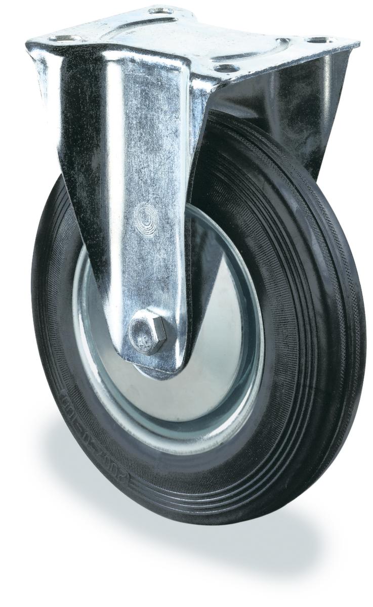 BS-ROLLEN Robuust massief rubberen wiel, draagvermogen 135 kg, massief rubber banden  ZOOM