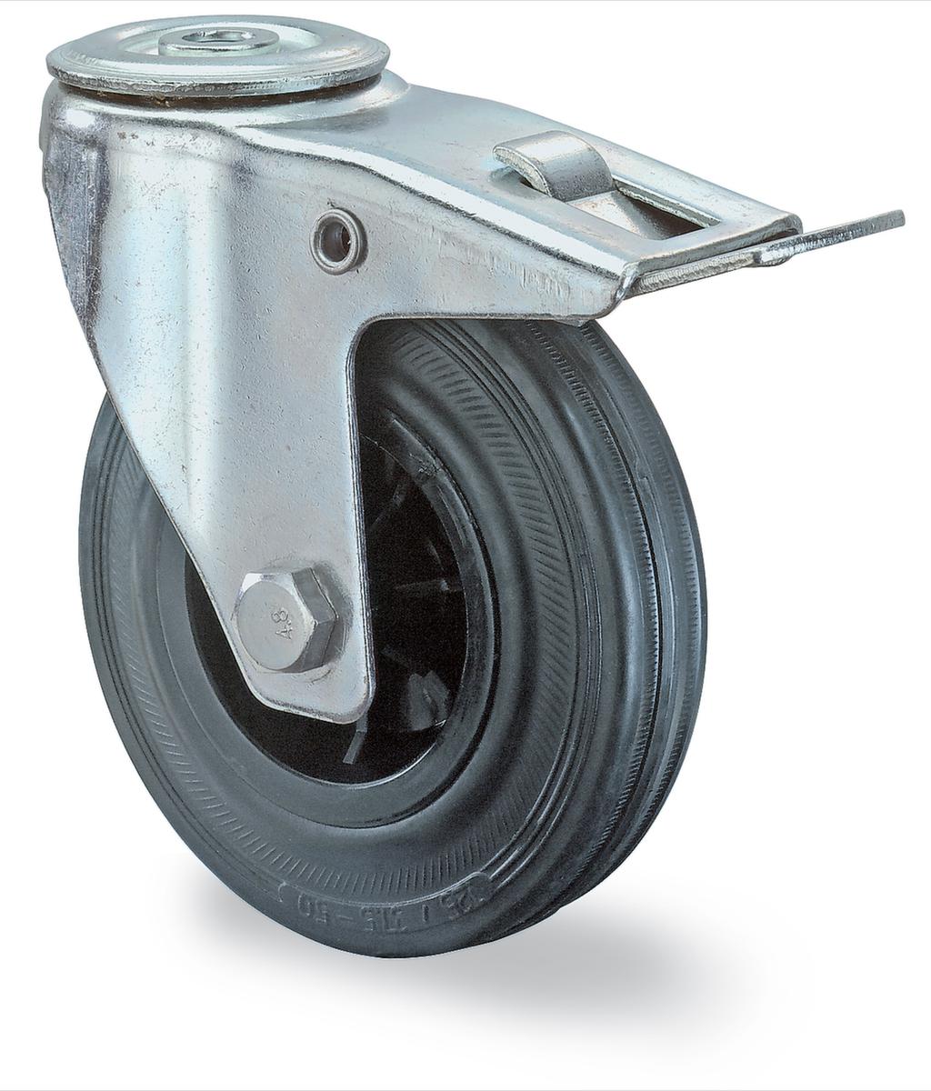 BS-ROLLEN Massief rubberen wiel, draagvermogen 70 kg, massief rubber banden  ZOOM