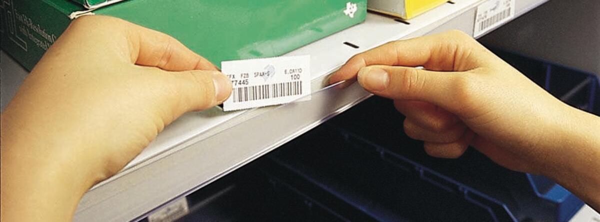 Met een scanner leesbare etikettenhouder  ZOOM