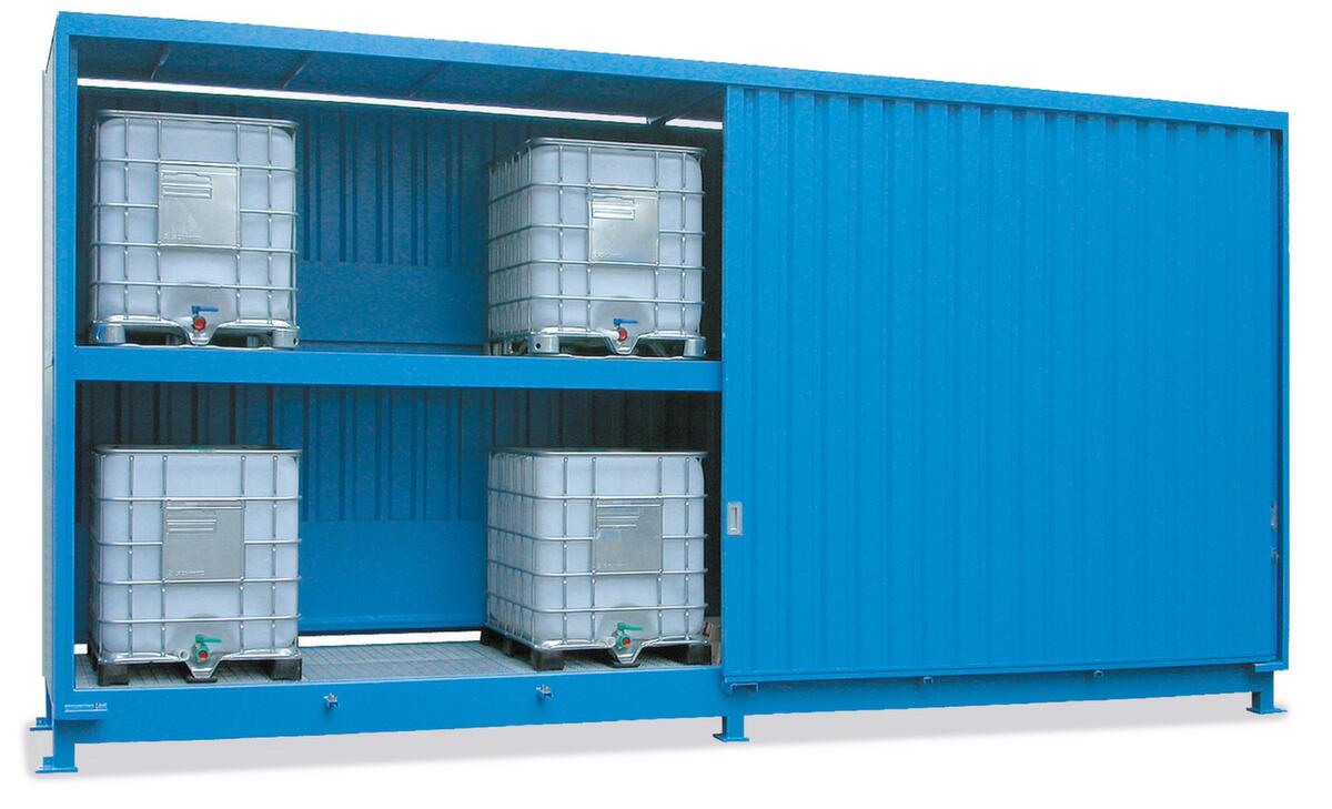 Lacont Stellingcontainer voor gevaarlijke stoffen voor maximaal 60 vaten van 200 liter  ZOOM