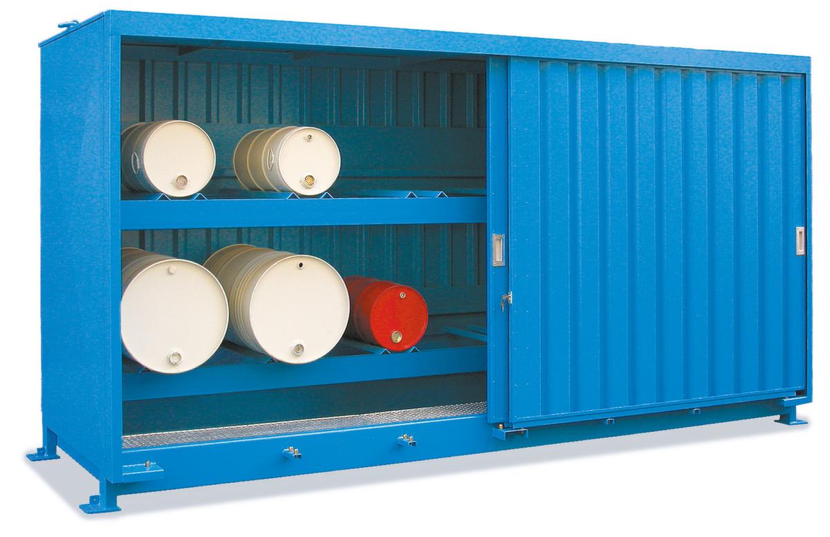 Lacont Stellingcontainer voor gevaarlijke stoffen voor maximaal 24 vaten van 200 liter