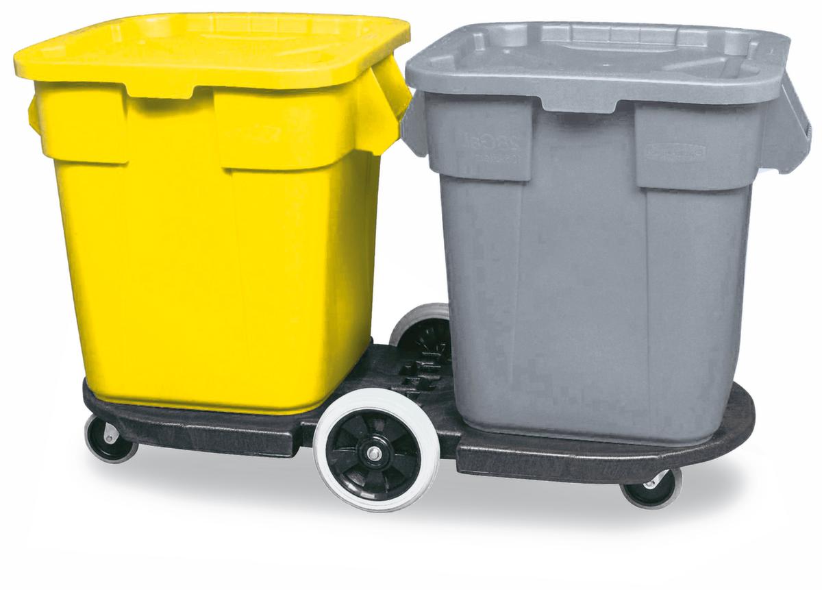 Rubbermaid Tandemchassis voor 2 recyclebare materiaalcontainers, voor 75 - 208 l bak  ZOOM
