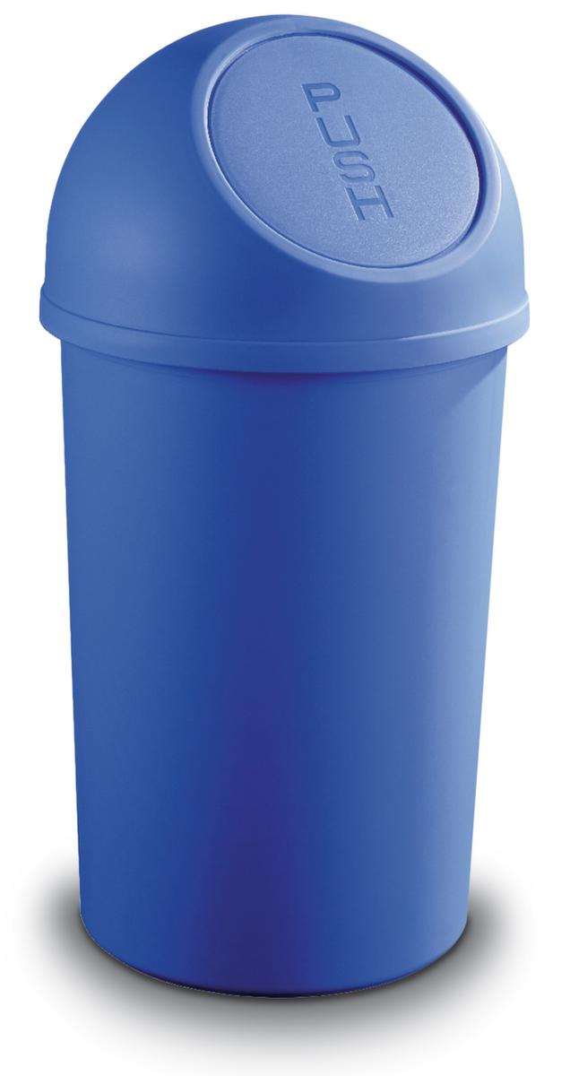 helit Push-afvalbak, 25 l, blauw  ZOOM