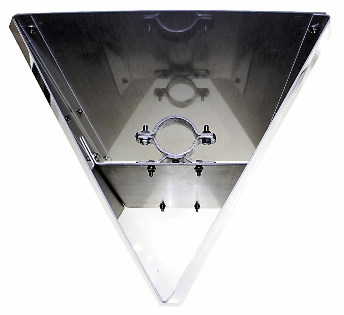 Bord voor vluchtroutesignalering verzamelpunt, driehoekig bord, reflecterend  ZOOM