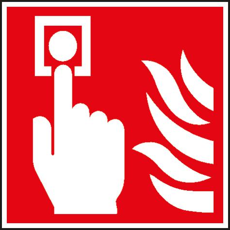 Brandbeveiligingsbord SafetyMarking® brandmelder handmatig, sticker, lang nalichtend  ZOOM