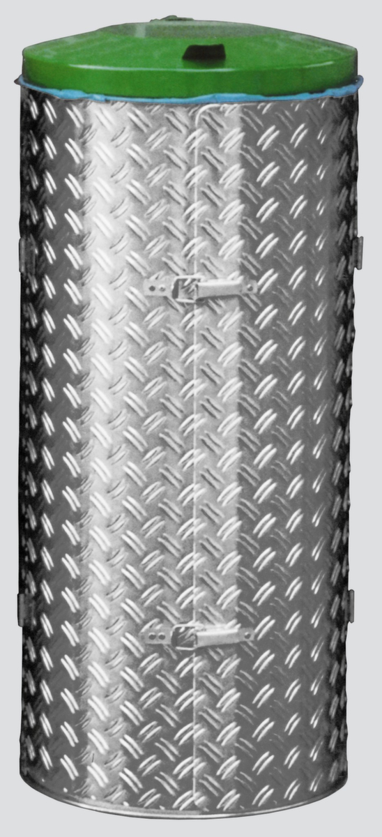 VAR Vuilniszakstandaard Kompakt, voor 120-liter-zakken, deksel RAL6001 smaragdgroen  ZOOM