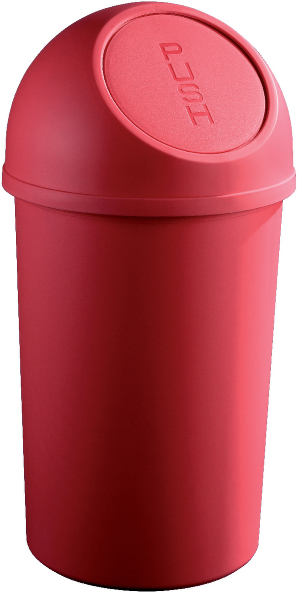 helit Push-afvalbak, 25 l, rood  ZOOM