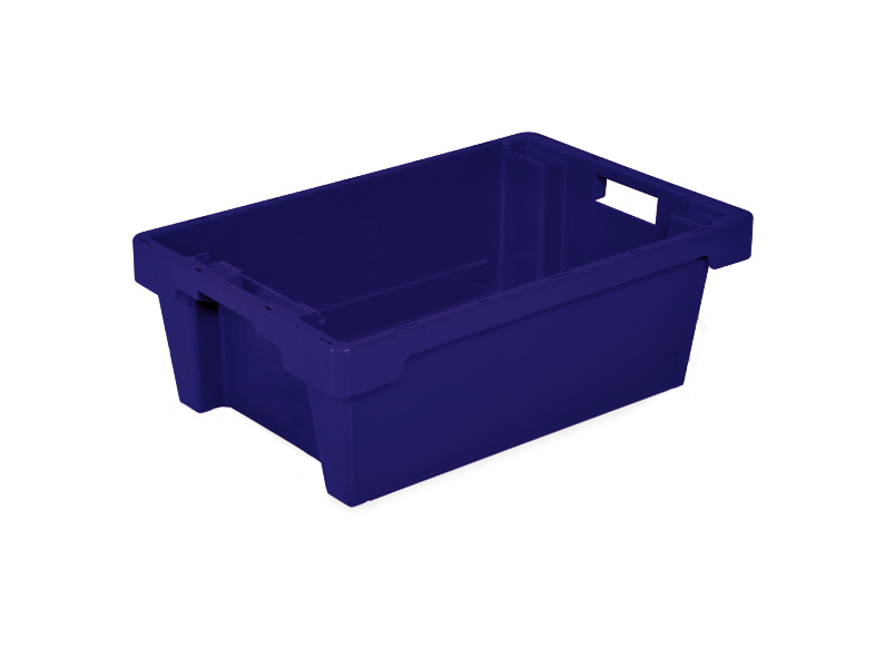 Euronorm roterende stapelcontainers, blauw, inhoud 32 l  ZOOM