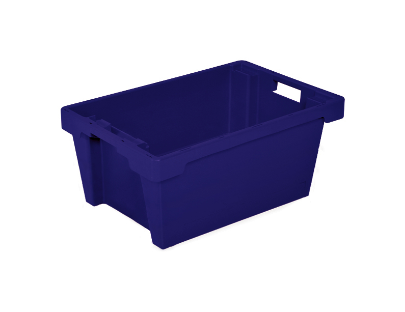 Euronorm roterende stapelcontainers, blauw, inhoud 40 l  ZOOM