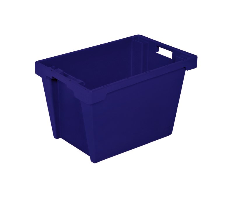 Euronorm roterende stapelcontainers, blauw, inhoud 60 l  ZOOM