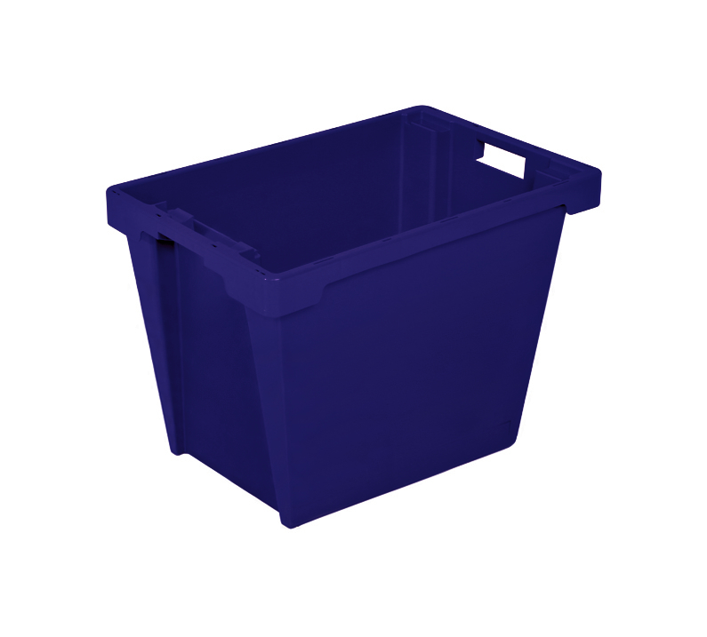 Euronorm roterende stapelcontainers, blauw, inhoud 70 l  ZOOM