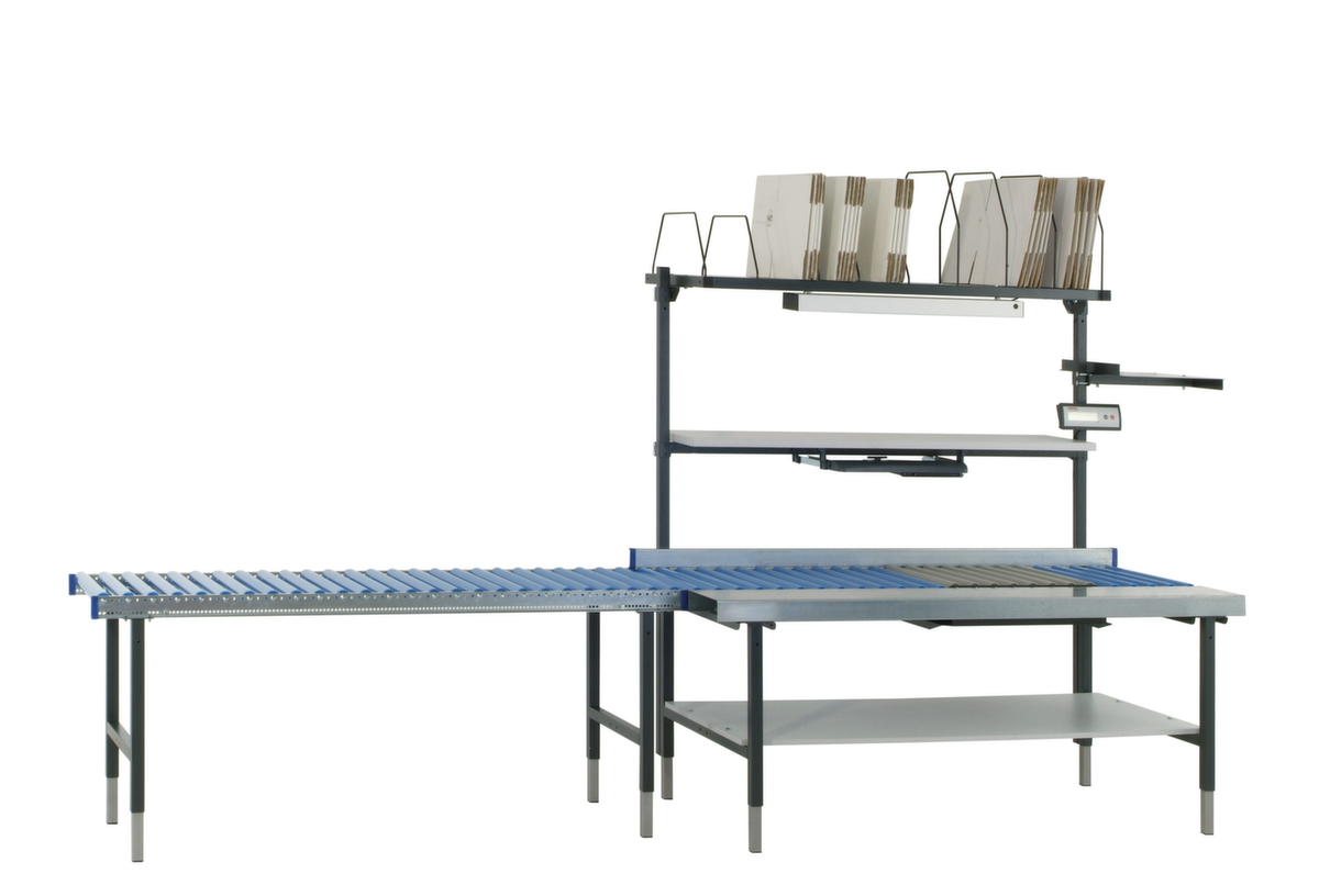 Rocholz in hoogte verstelbare rollenbaantafel 2000, breedte x diepte 1955 x 920 mm  ZOOM