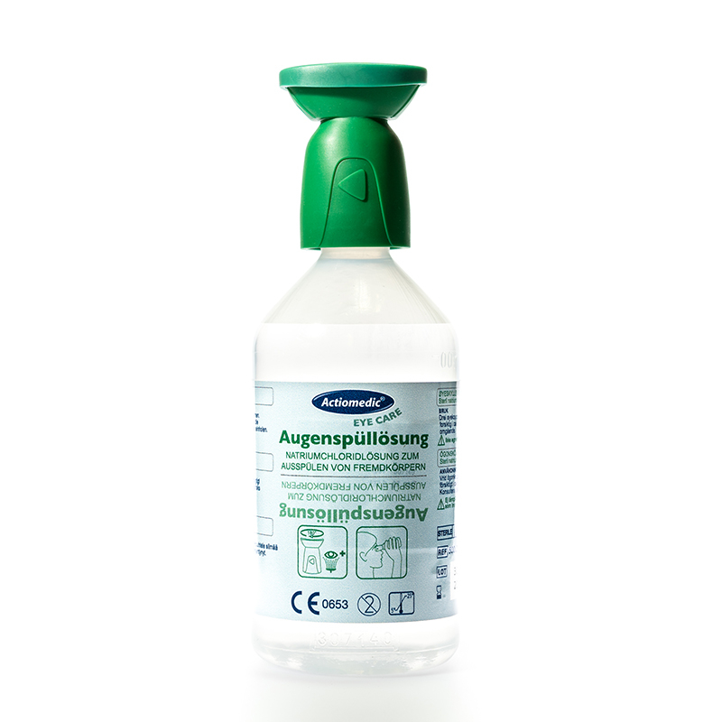 actiomedic Oogspoelfles, 1 x 500 ml keukenzoutoplossing  ZOOM