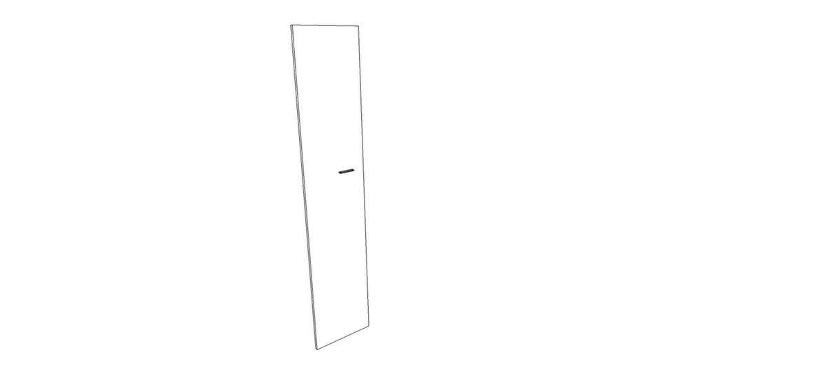 Quadrifoglio Openslaande deur met aanslag links voor scheidingswand, hoogte x breedte 2110 x 430 mm  ZOOM