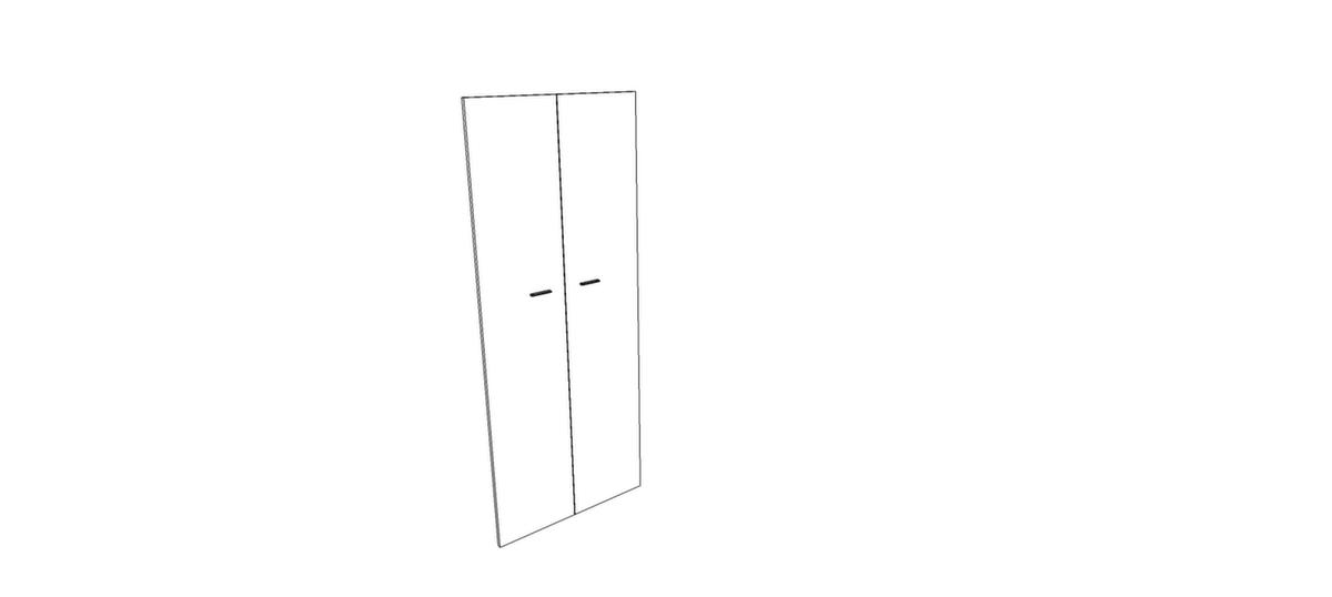 Quadrifoglio Dubbele openslaande deur voor scheidingswand, hoogte x breedte 2110 x 860 mm  ZOOM
