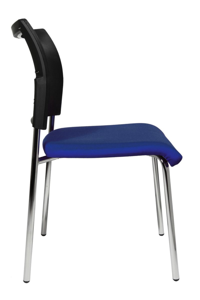 Topstar Bezoekersstoel Visit 10 met netrug, zitting stof (100% polypropyleen), donkerblauw  ZOOM