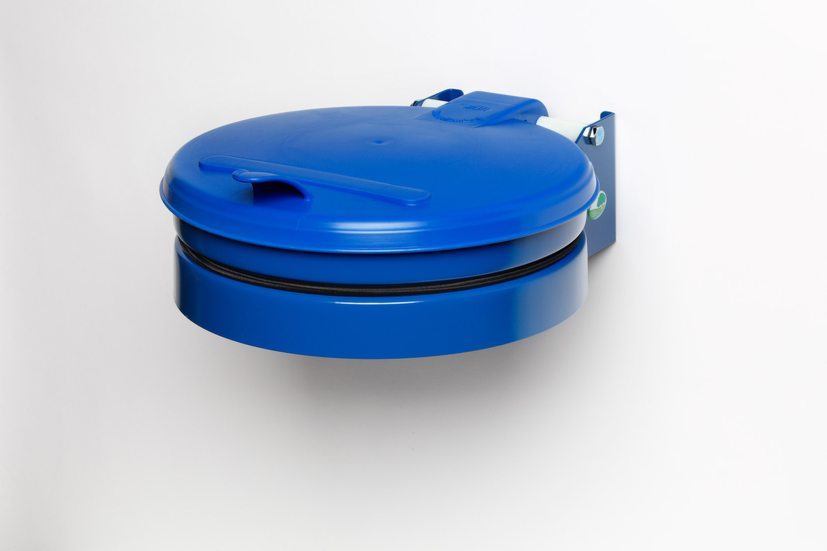 VAR Vuilniszakhouder voor wandbevestiging, voor 120-liter-zakken, blauw, deksel blauw  ZOOM
