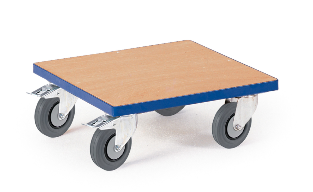 Rollcart Kistdolly met houten laadruimte, draagvermogen 250 kg, TPE banden  ZOOM