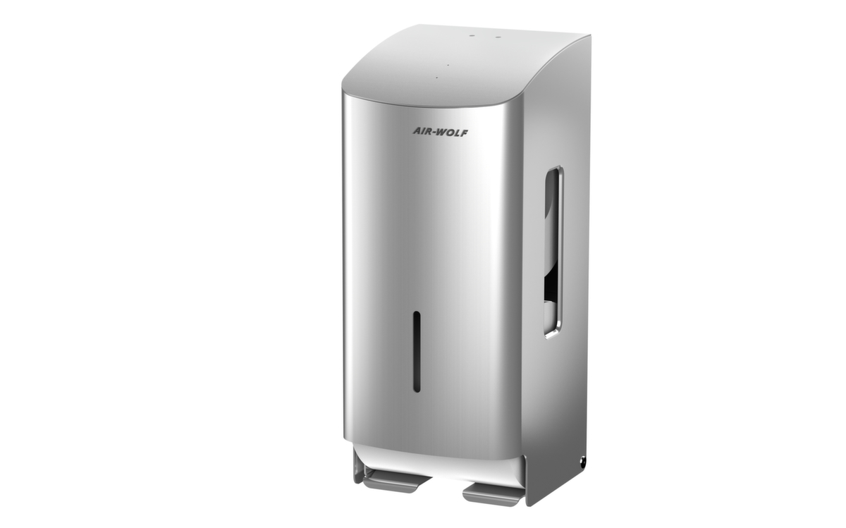 AIR-WOLF Toiletpapierautomaat Gamma voor 2 rollen, RVS  ZOOM