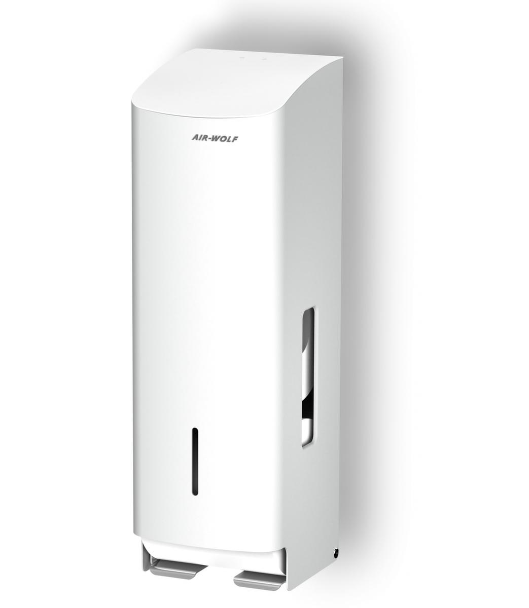 AIR-WOLF Toiletpapierautomaat Gamma voor 3 rollen, RVS, wit  ZOOM