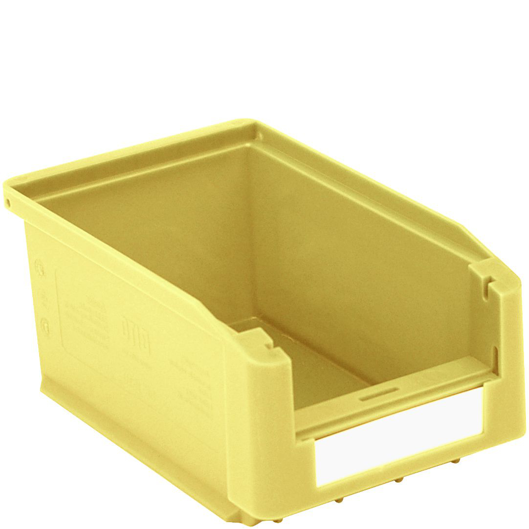zichtbak Top hoog belastbaar, geel, diepte 160 mm, polypropyleen  ZOOM