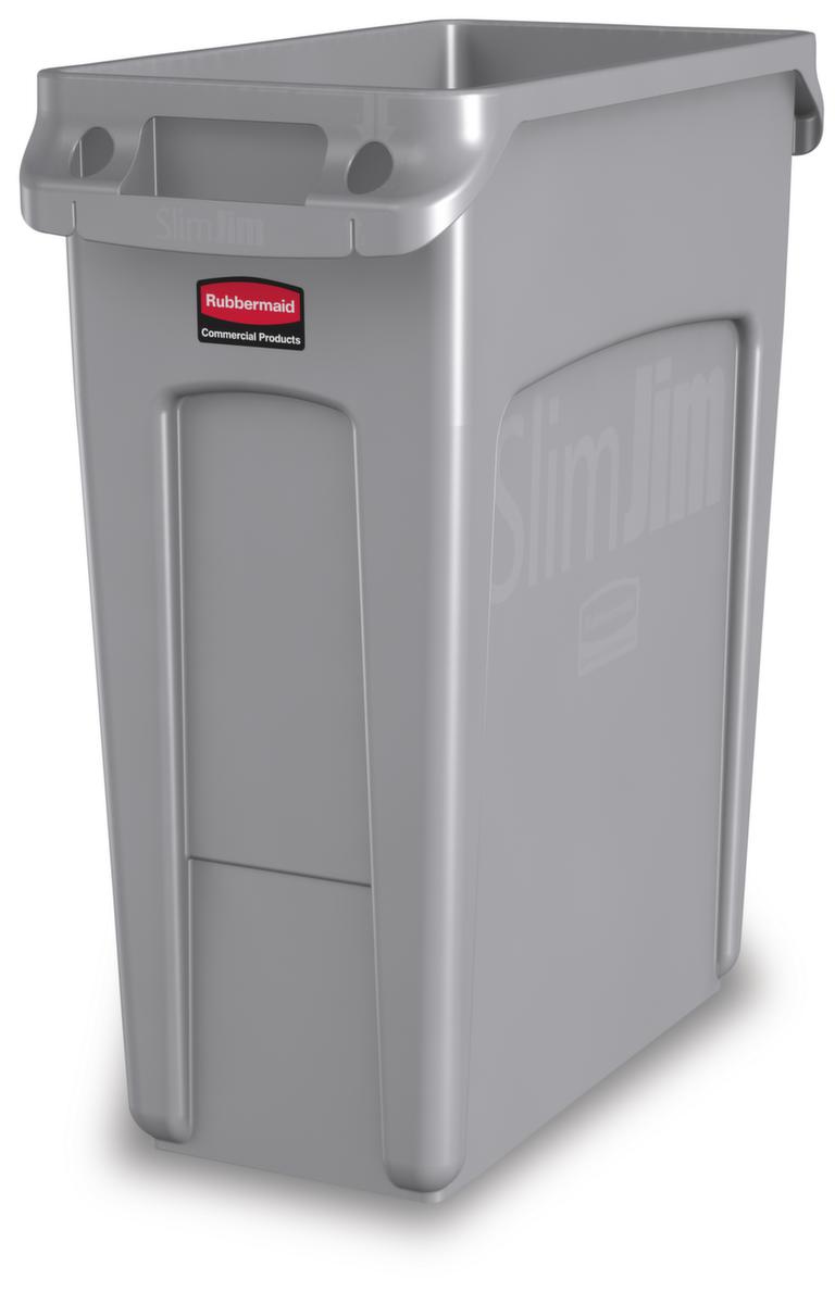 Rubbermaid Afvalverzamelaar Slim Jim® met ventilatiekanalen, 60 l, grijs  ZOOM