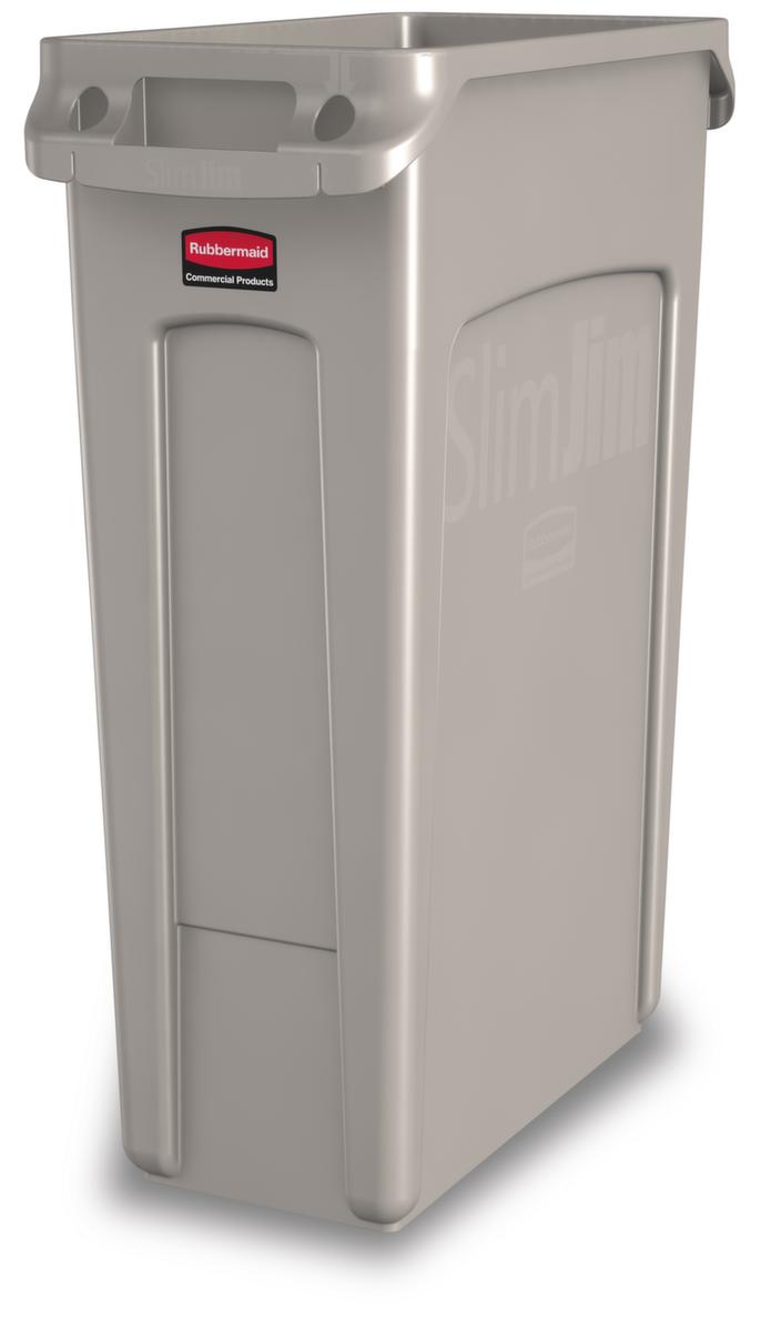 Rubbermaid Afvalverzamelaar Slim Jim® met ventilatiekanalen, 87 l, beige  ZOOM