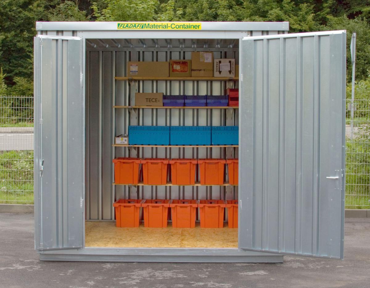 Säbu Verzinkte grootvolume-materiaalcontainer XXL met houten vloer  ZOOM