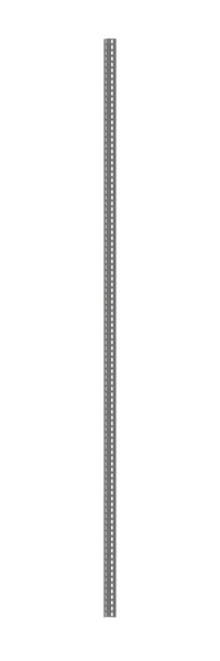 META Opslagrek Zelfmontageprofiel, lengte 2,5 m, met corrosiebeschermende zinklaag  ZOOM