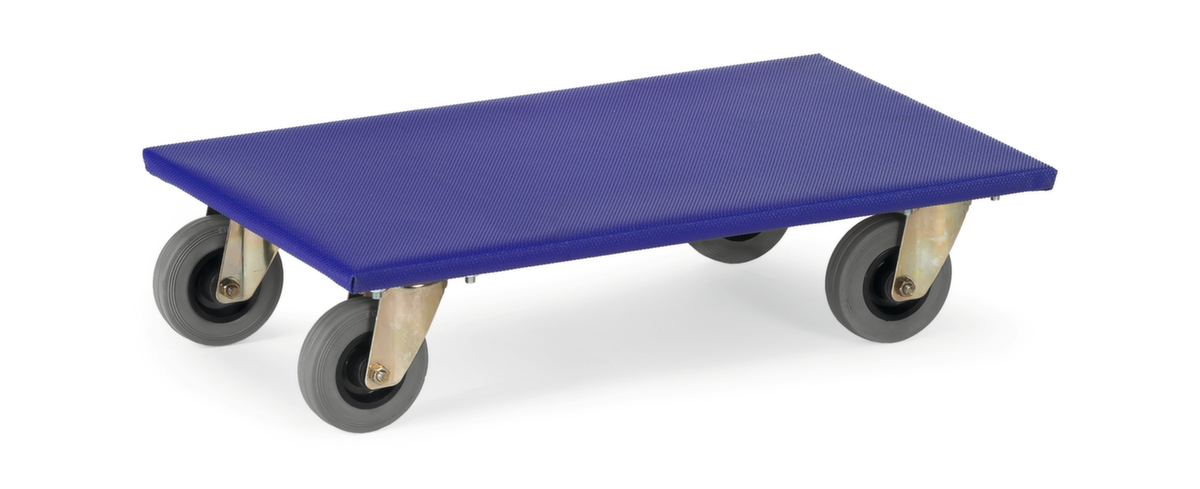 fetra Transportwagen met slipvast laadvlak, draagvermogen 250 kg, massief rubber banden  ZOOM