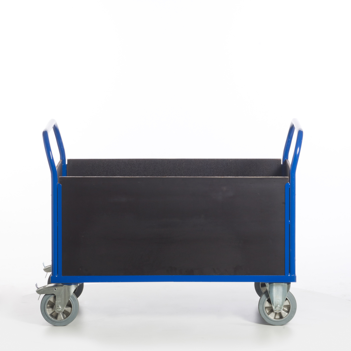 Rollcart Wagen met vier wanden met antislip-laadvlak, draagvermogen 1200 kg, laadvlak lengte x breedte 1200 x 770 mm  ZOOM