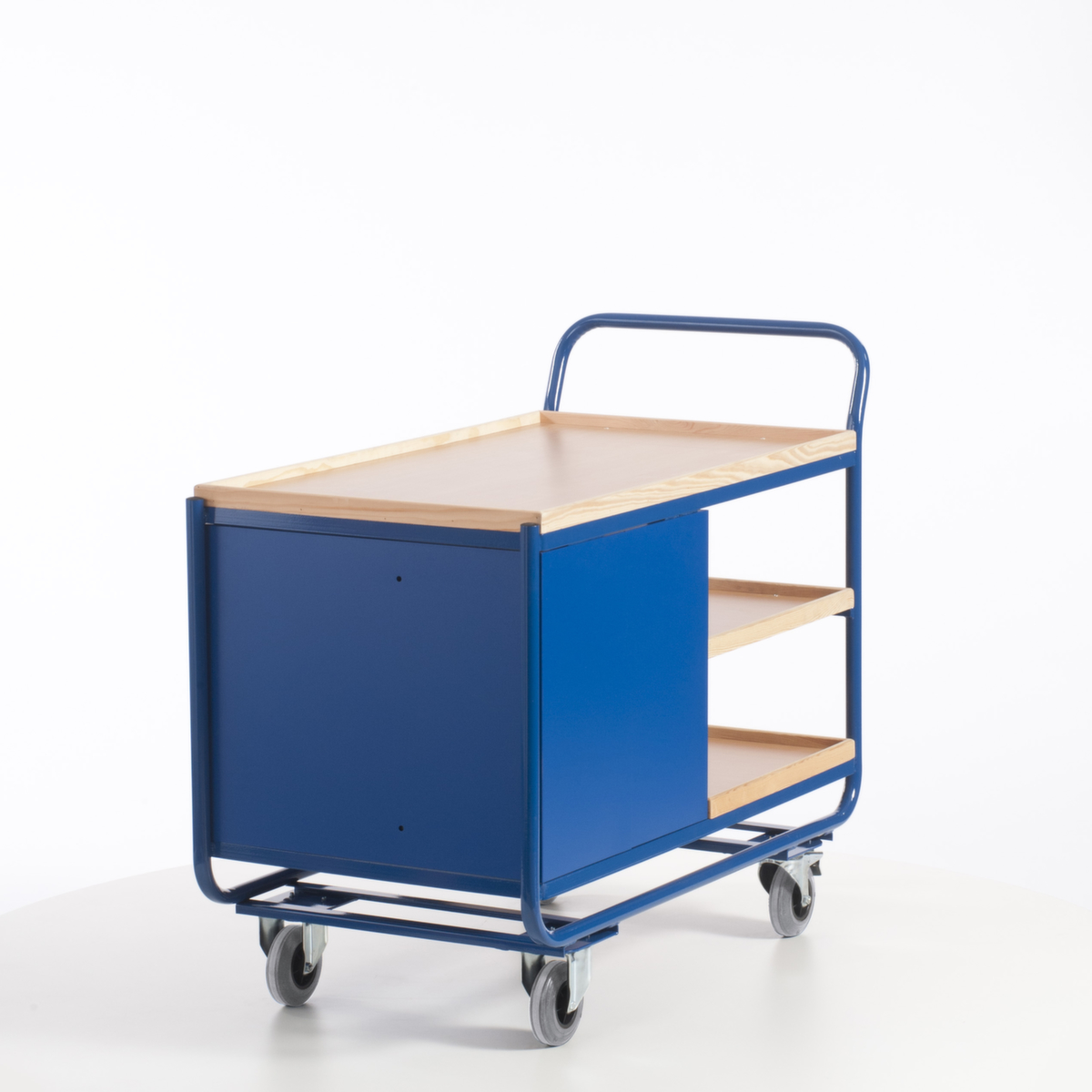 Rollcart Tafel- en kastwagen met houten werkblad  ZOOM