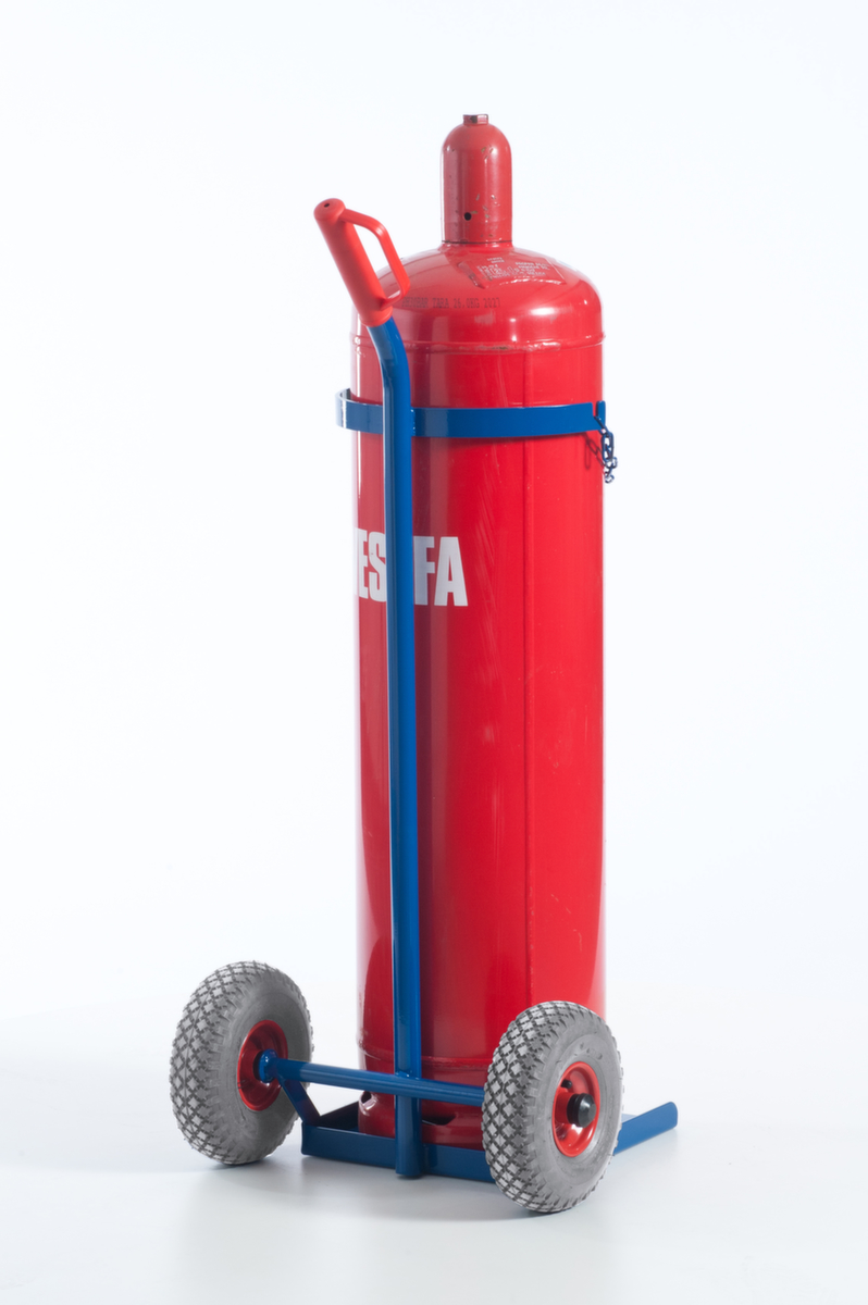 Rollcart Flessenwagen, voor 1 x 33 kg propaangas fles, lucht-banden  ZOOM