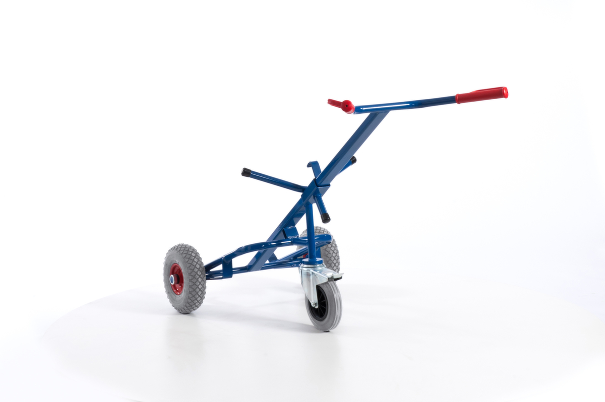Rollcart Trommelwagen met steunwiel, draagvermogen 250 kg, lucht banden  ZOOM