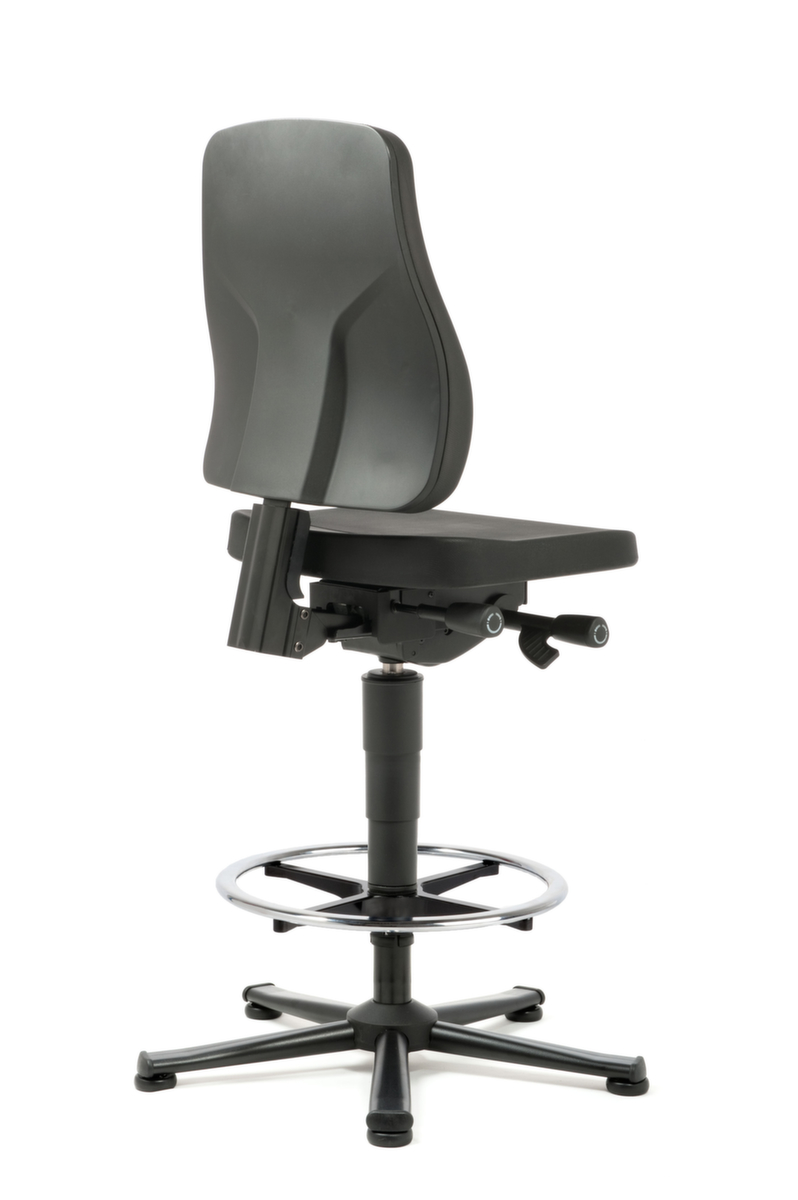 bimos Werkplaatsstoel All-In-One Trend 3, zitting PU-schuim zwart, met glijders  ZOOM