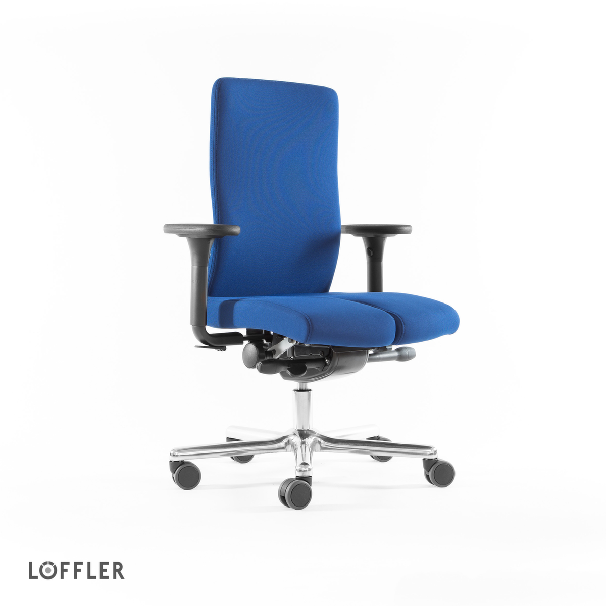 Löffler Bureaustoel met arthrodesezitting, blauw
