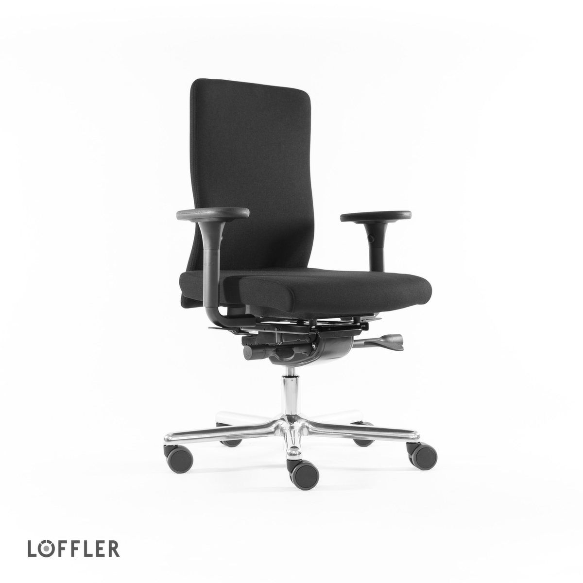 Löffler Bureaustoel met visco-elastische zitting, zwart
