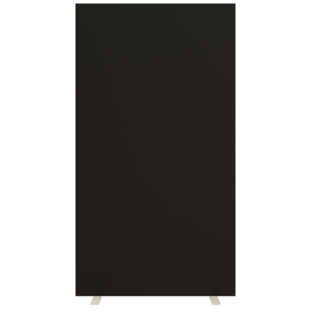 Paperflow Scheidingswand tweezijdig bekleed met stof, hoogte x breedte 1740 x 940 mm, wand zwart  ZOOM
