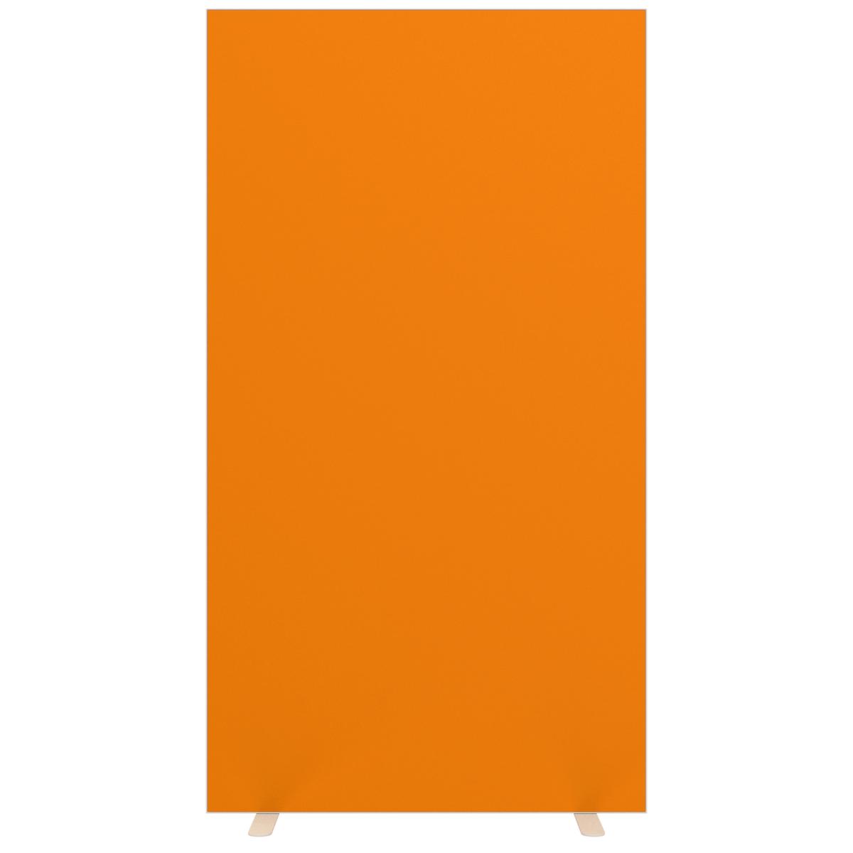Paperflow Scheidingswand tweezijdig bekleed met stof, hoogte x breedte 1740 x 940 mm, wand oranje  ZOOM