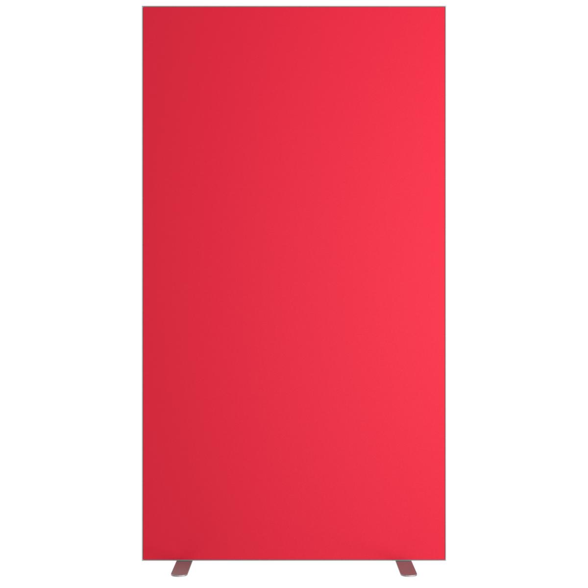 Paperflow Scheidingswand tweezijdig bekleed met stof, hoogte x breedte 1740 x 940 mm, wand rood  ZOOM