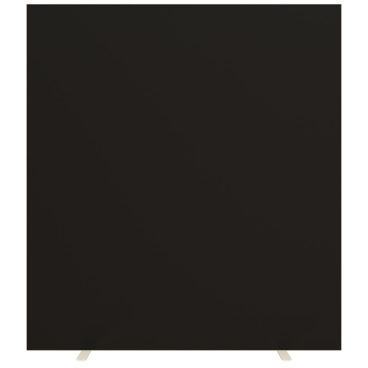 Paperflow Scheidingswand tweezijdig bekleed met stof, hoogte x breedte 1740 x 1600 mm, wand zwart  ZOOM