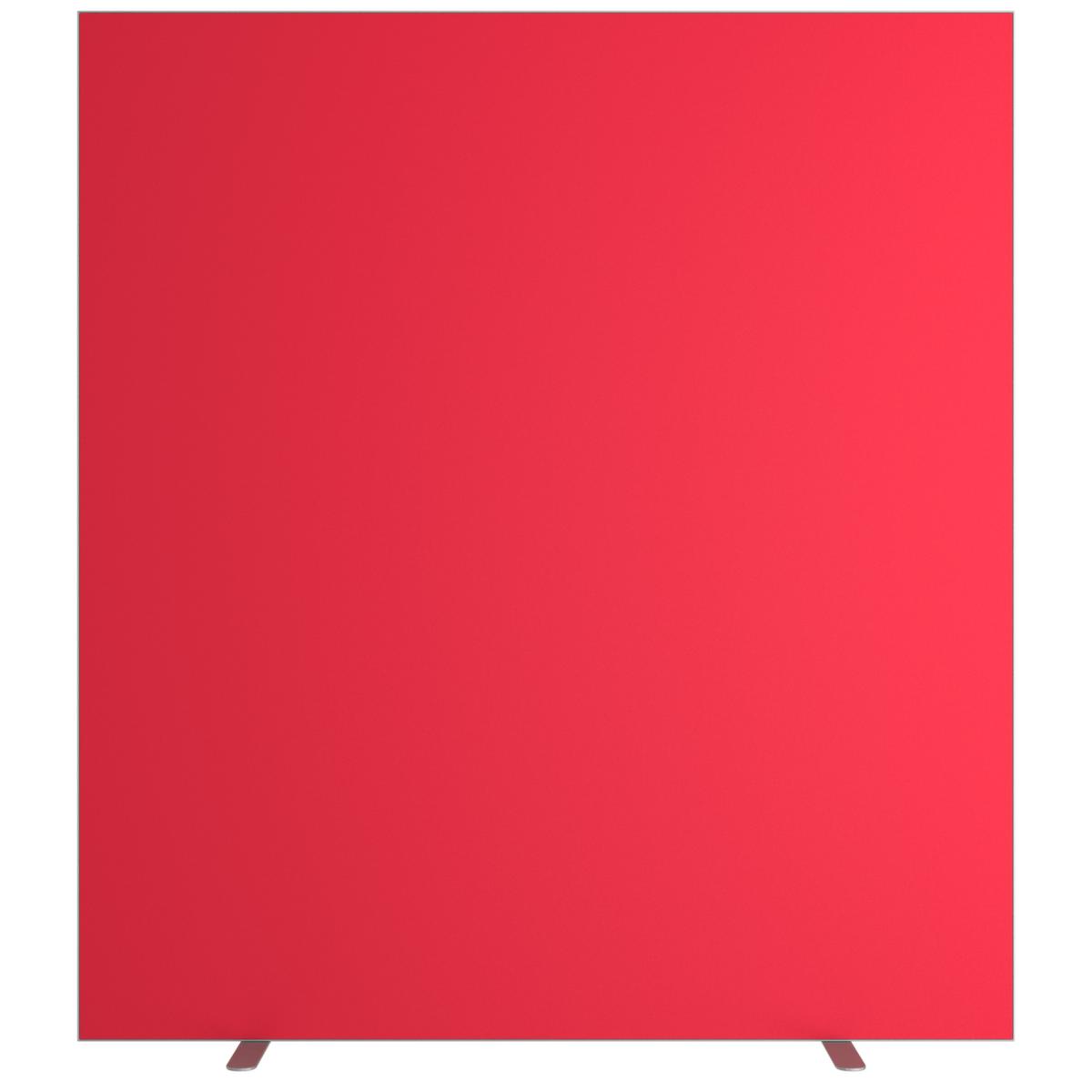 Paperflow Scheidingswand tweezijdig bekleed met stof, hoogte x breedte 1740 x 1600 mm, wand rood  ZOOM