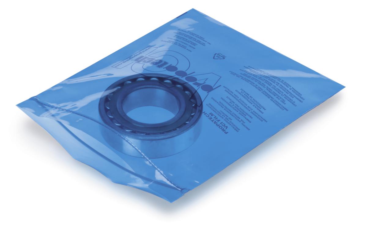 VCI zak voor corrosiebescherming met druksluiting, 100 µm, lengte x breedte 200 x 150 mm