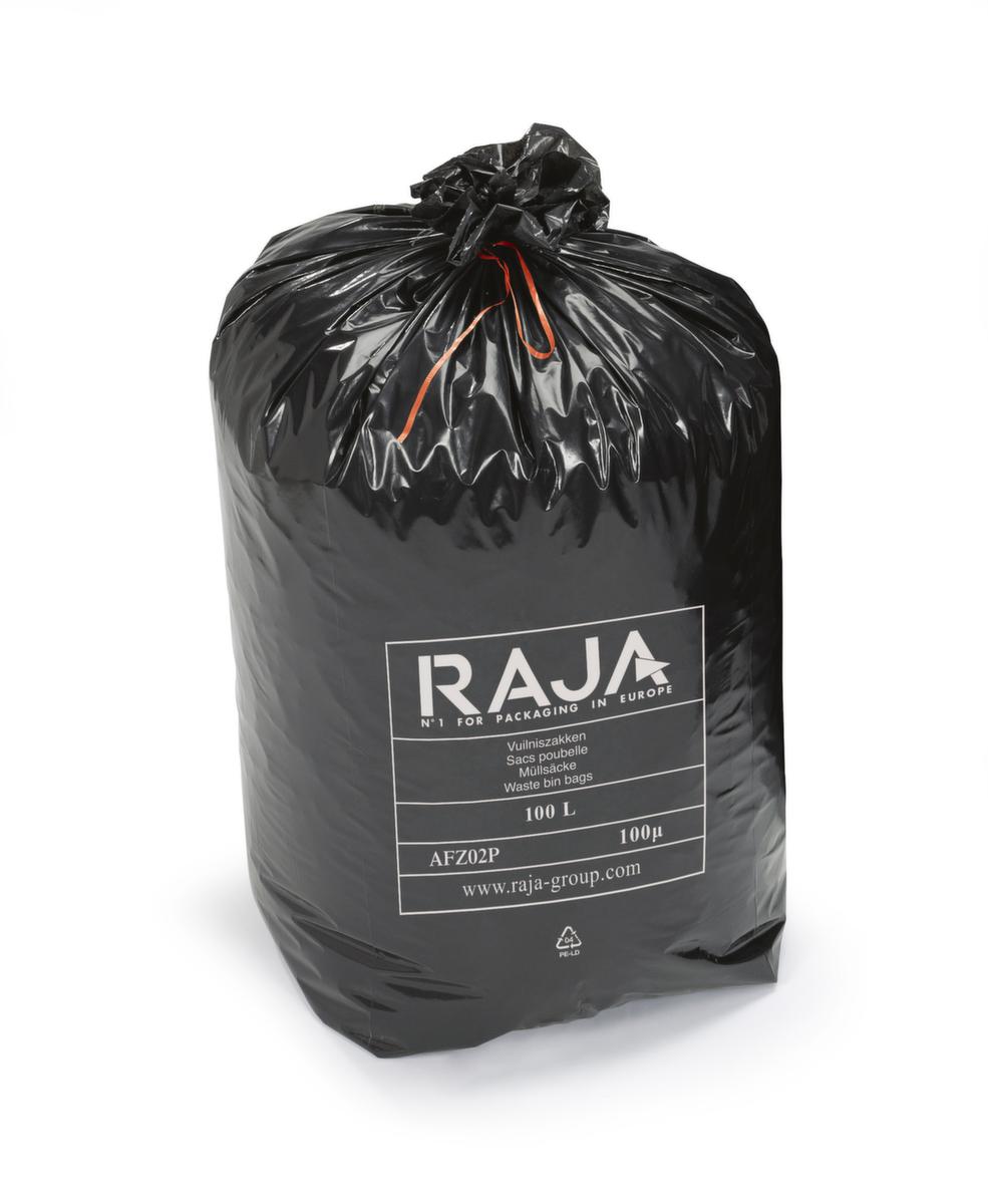 Raja Vuilniszak voor zwaar afval, 100 l, zwart  ZOOM